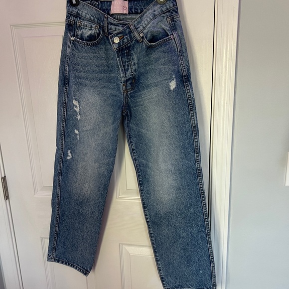 REVICE Blue Distressed Jeans - Picture 1 of 4